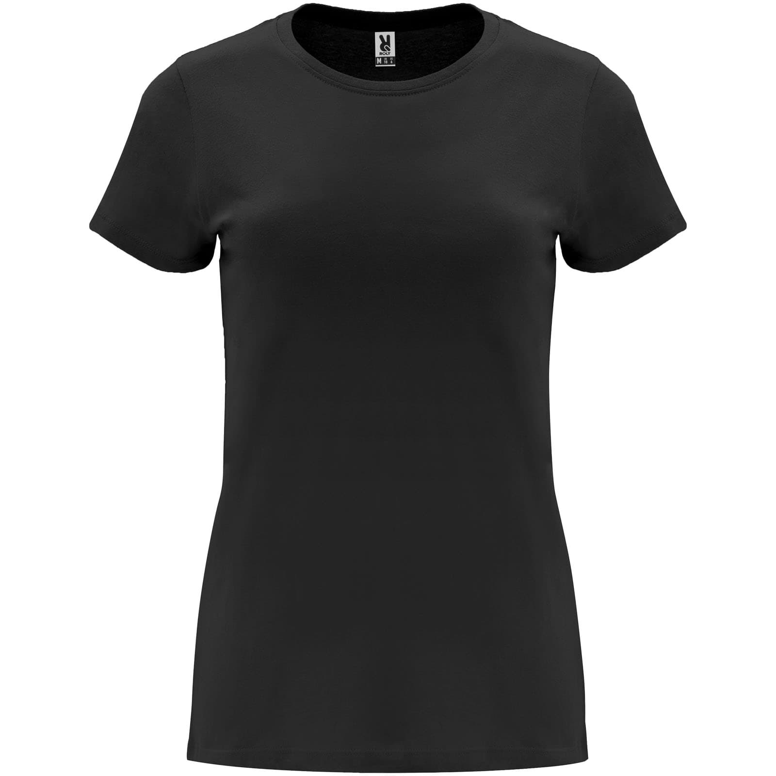 T-shirt de 170 g/m² Capri à manches courtes pour femme coloris Noir