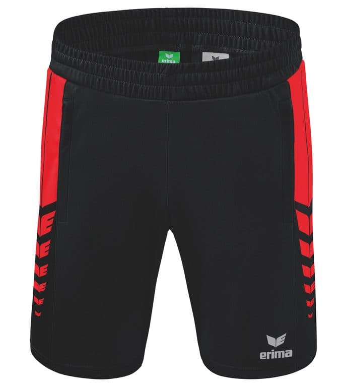 Short Worker Six Wings coloris Noir / Rouge