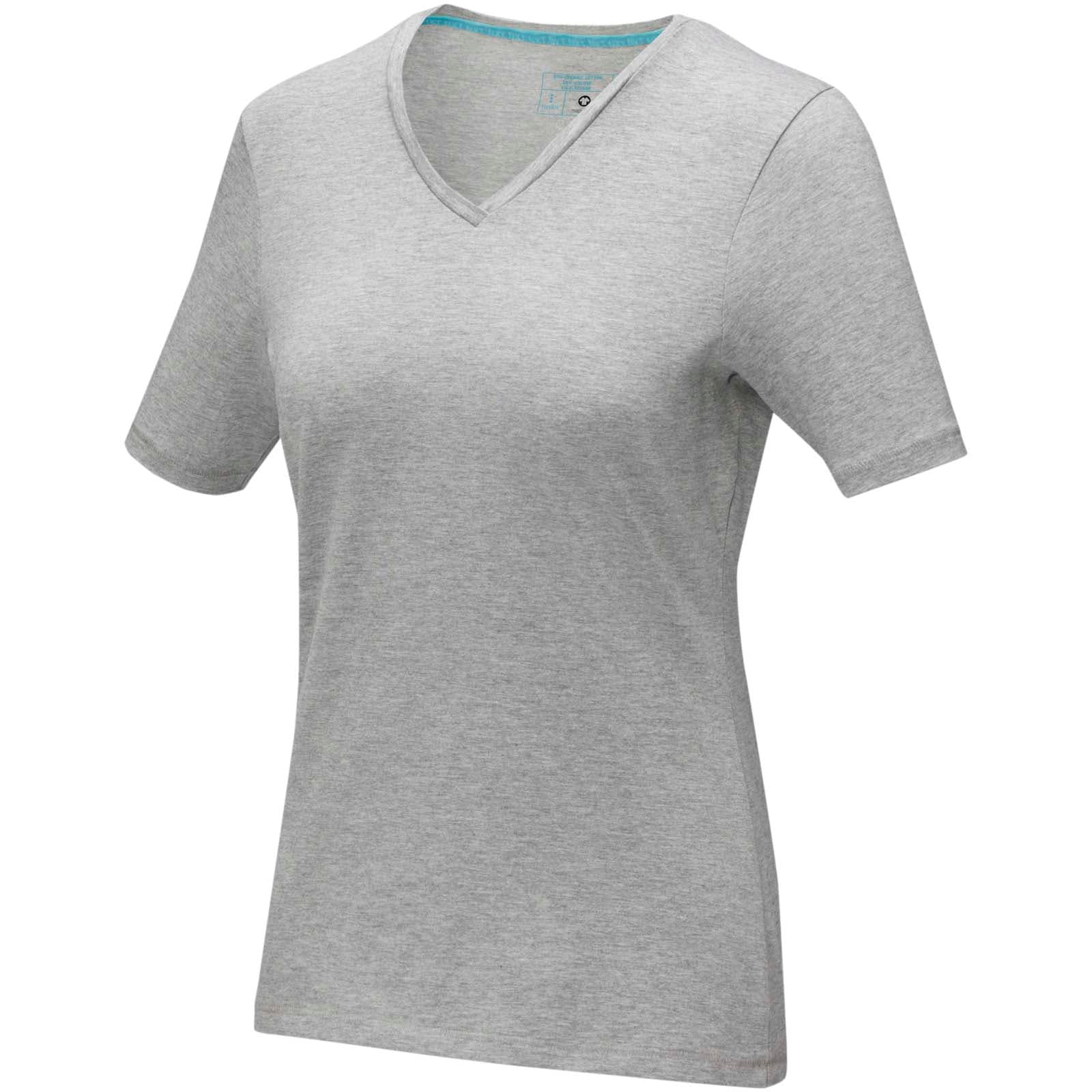 T-shirt bio manches courtes femme Kawartha coloris Gris mélangé