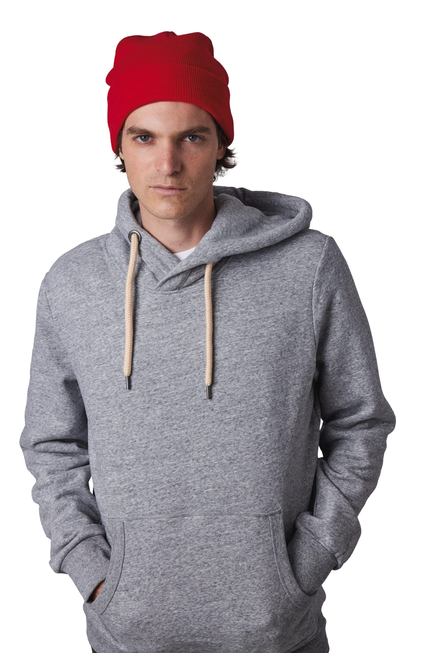 Bonnet recyclé avec revers tricoté