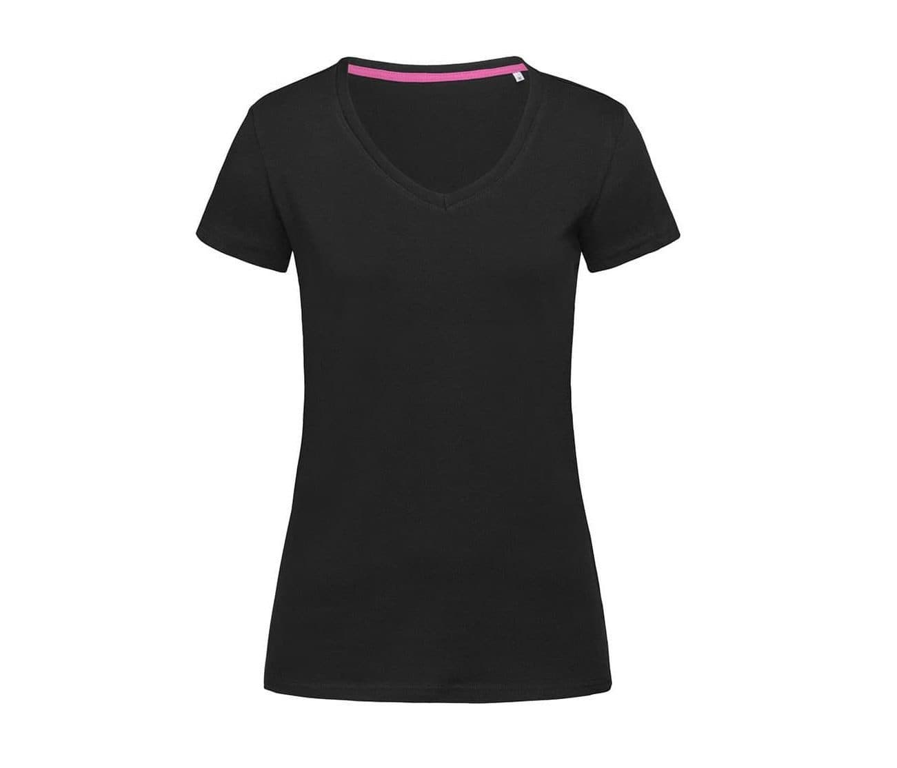 STRETCH-T V-NECK coloris Noir opale
