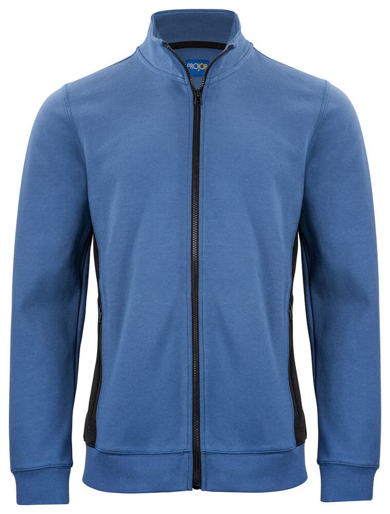 2129 SWEAT FERMETURE coloris Bleu Ciel