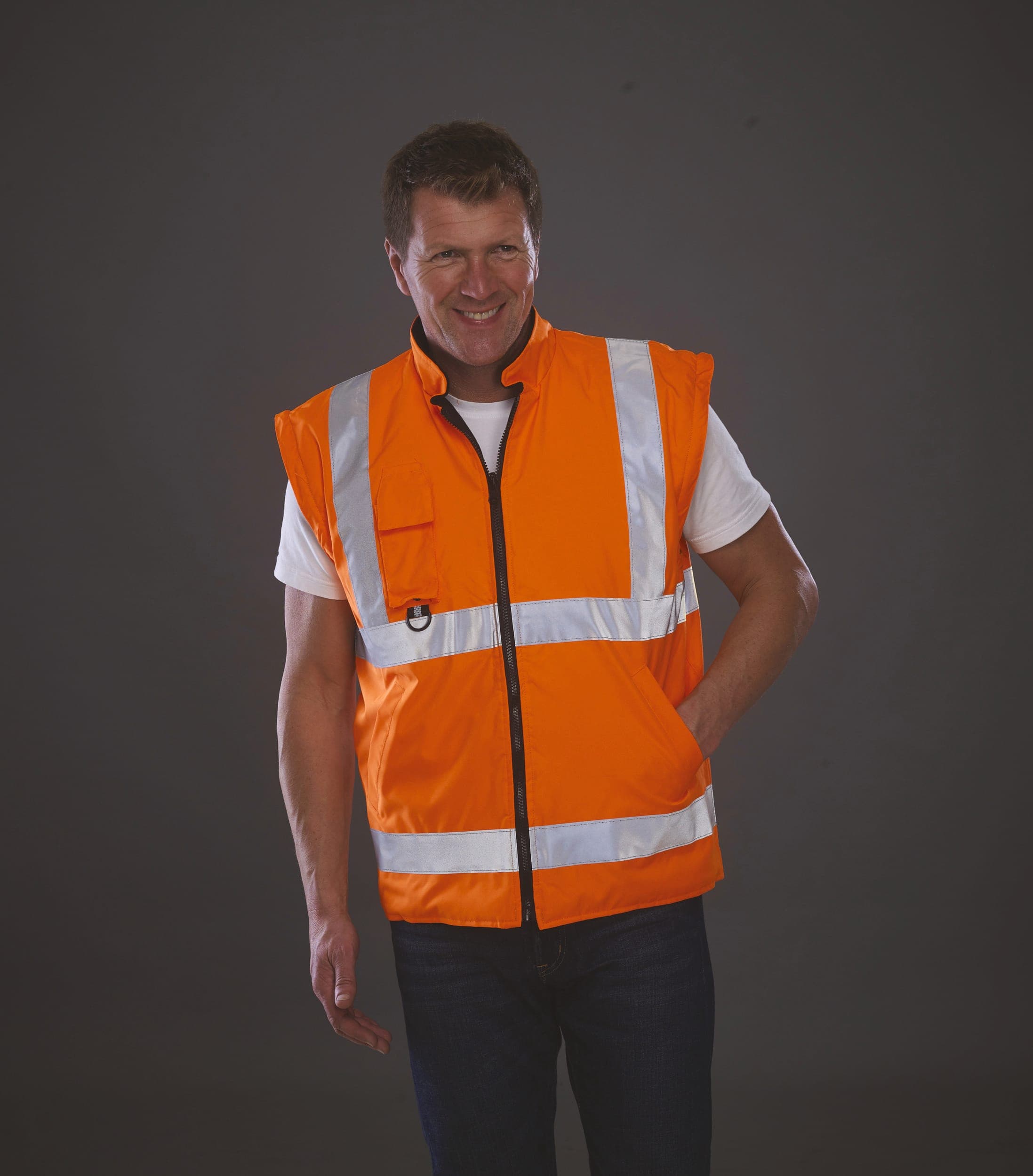 Parka de sécurité haute visibilité 7 en 1 en situation