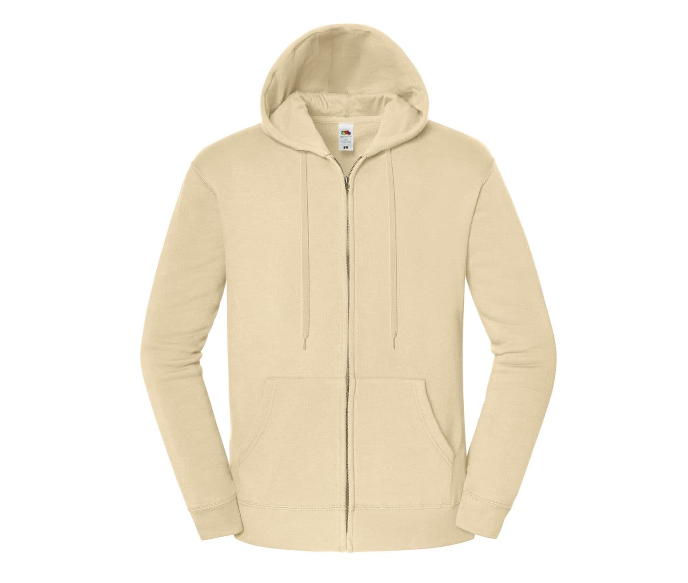 ICONIC PREMIUM HOODED SWEAT JACKET coloris Sable désert