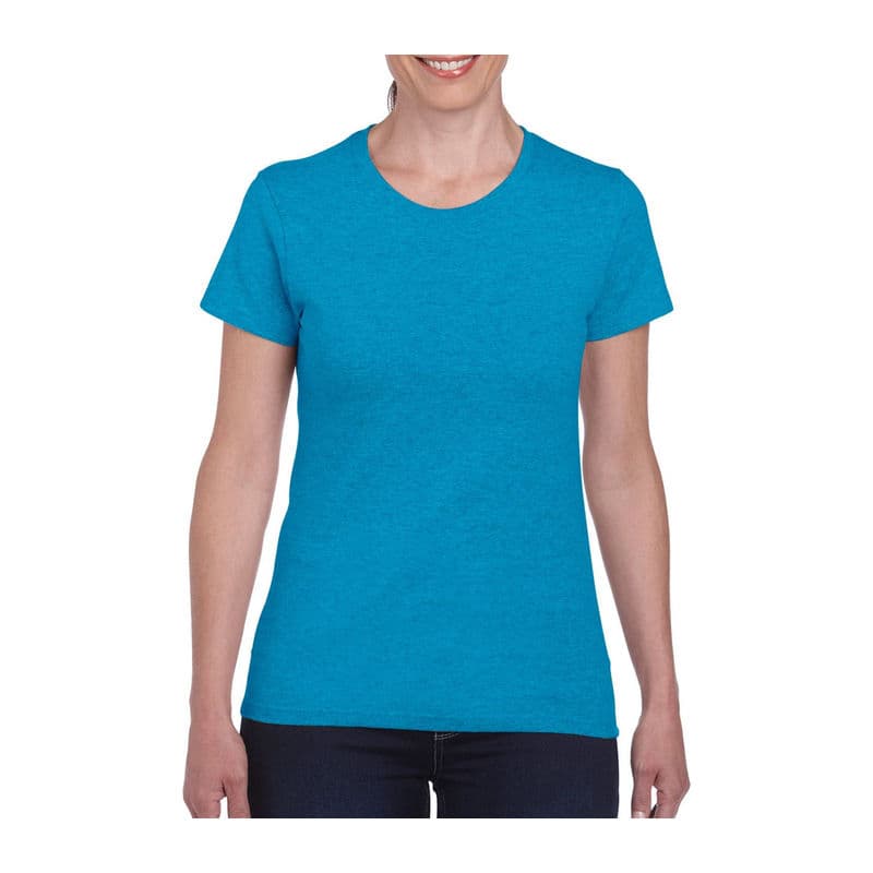 HEAVY COTTON LADIES T-SHIRT coloris Saphir chiné