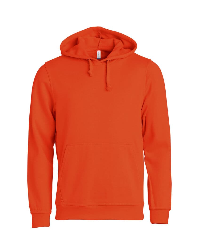 Clique Basic Hoody coloris Orange sang