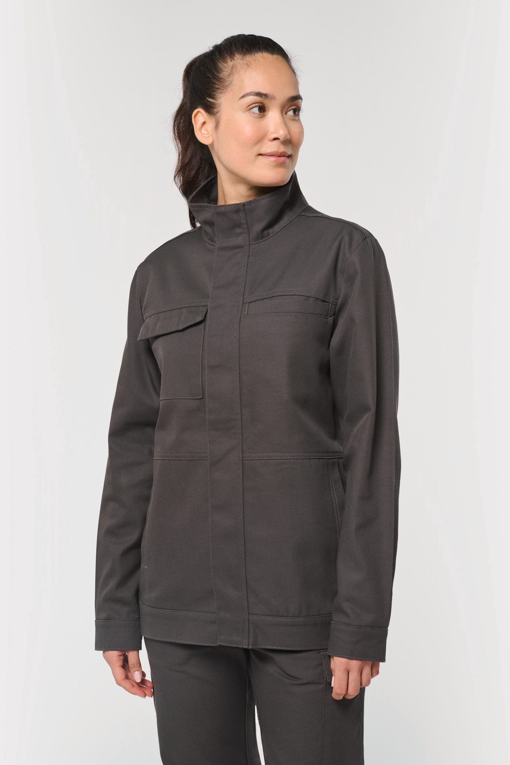 Veste de travail sans métal unisexe en situation