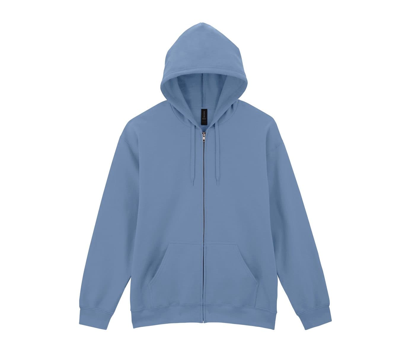 SOFTSTYLE MIDWEIGHT FLEECE ADULT FULL ZIP HOODED SWEATSHIRT coloris Bleu pierre