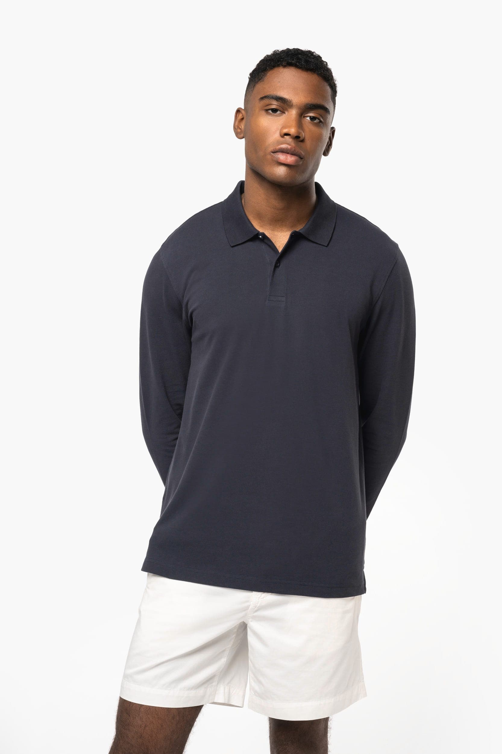 Polo piqué manches longues Bio180 homme