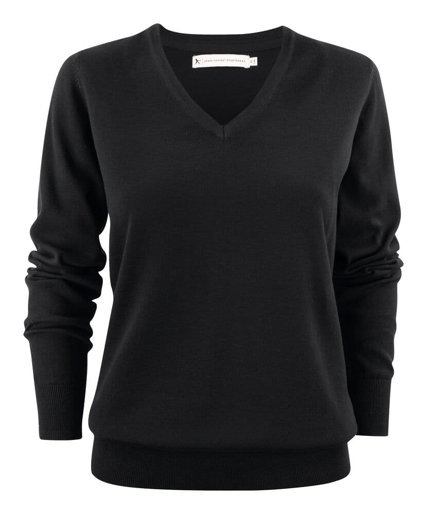 Pull Tricoté Encolure V Ashland Femme coloris Noir