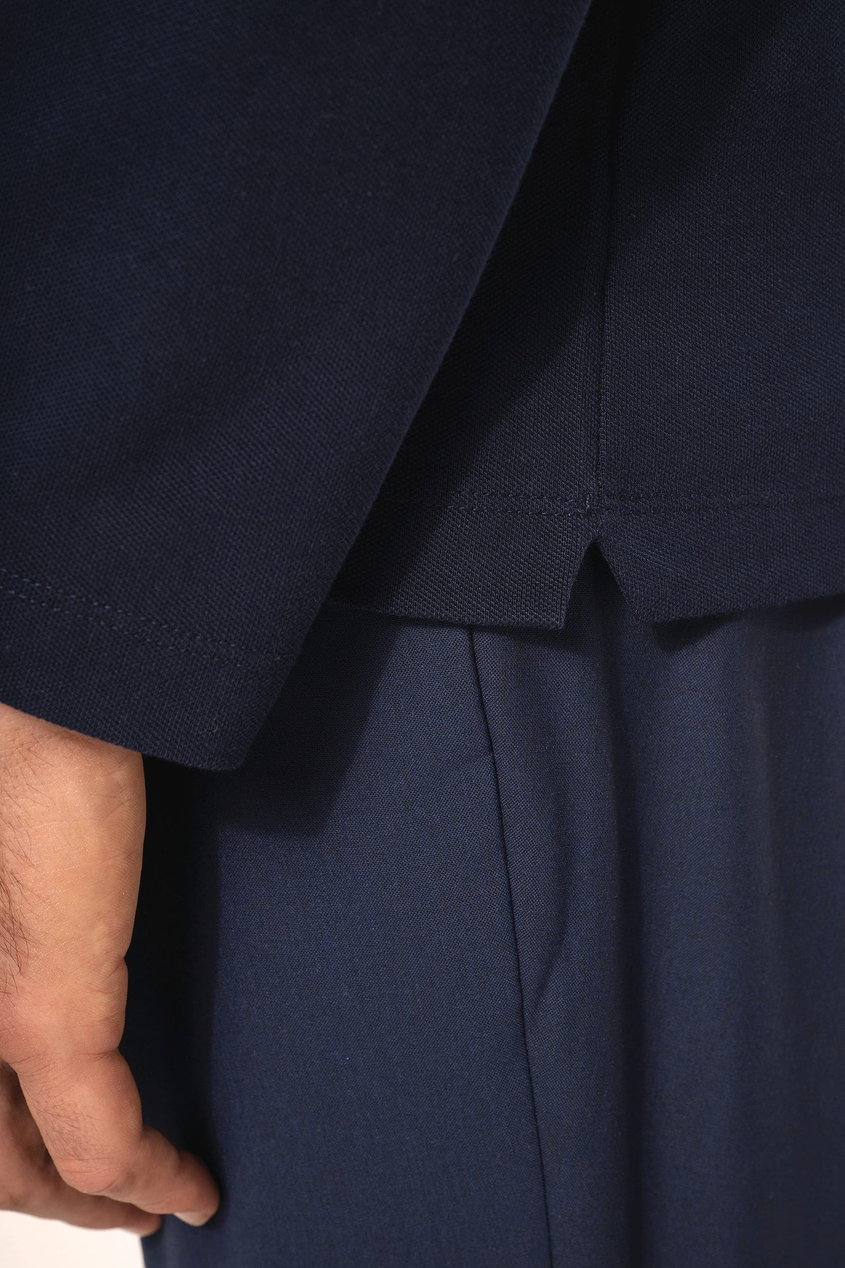 Polo Supima® manches longues homme en situation