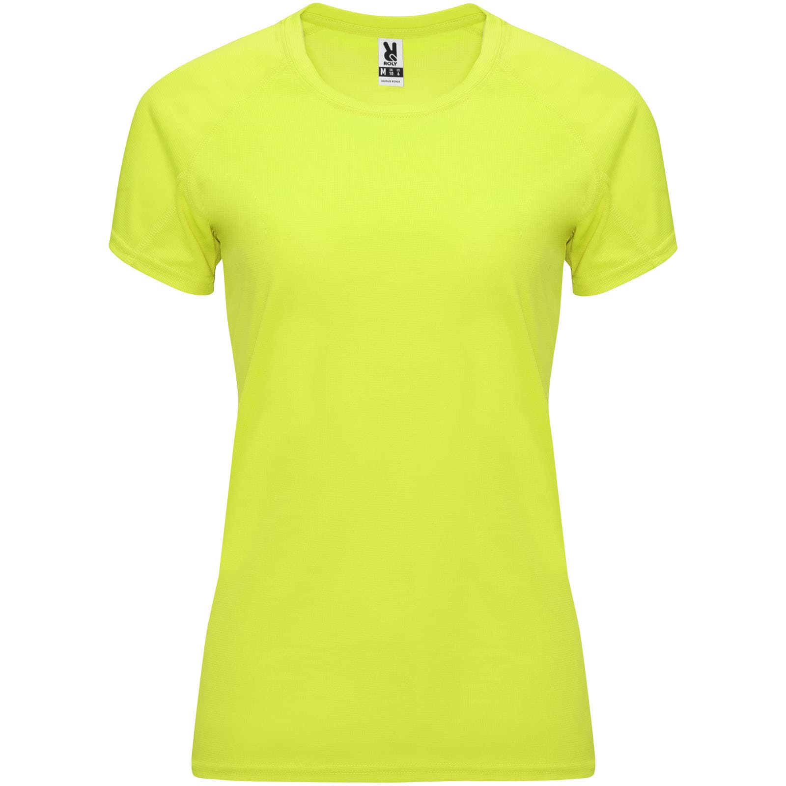 T-shirt de sport de 135 g/m² Bahrain à manches courtes pour femme coloris Jaune fluo