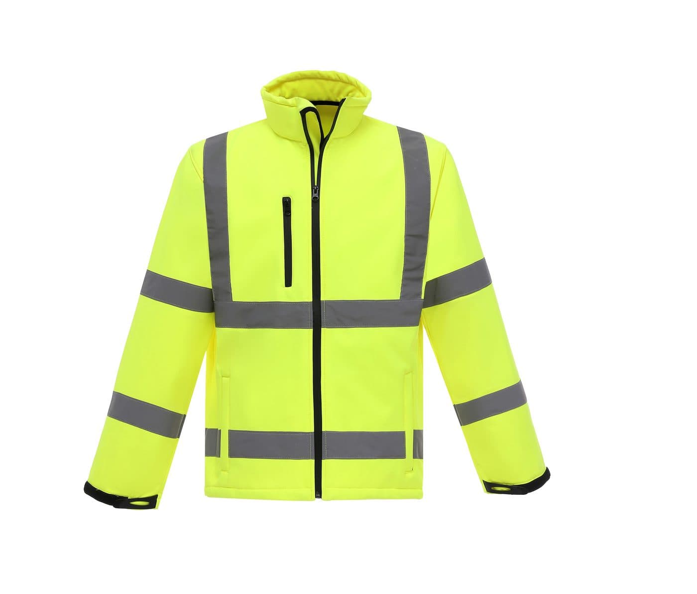 HI-VIS SOFTSHELL JACKET coloris Jaune haute visibilité