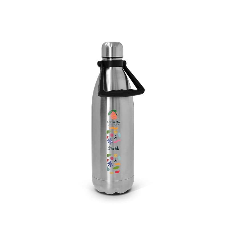 BOUTEILLE GOURDE 1 L ISOTHERME DOUBLE-PAROI INOX en situation