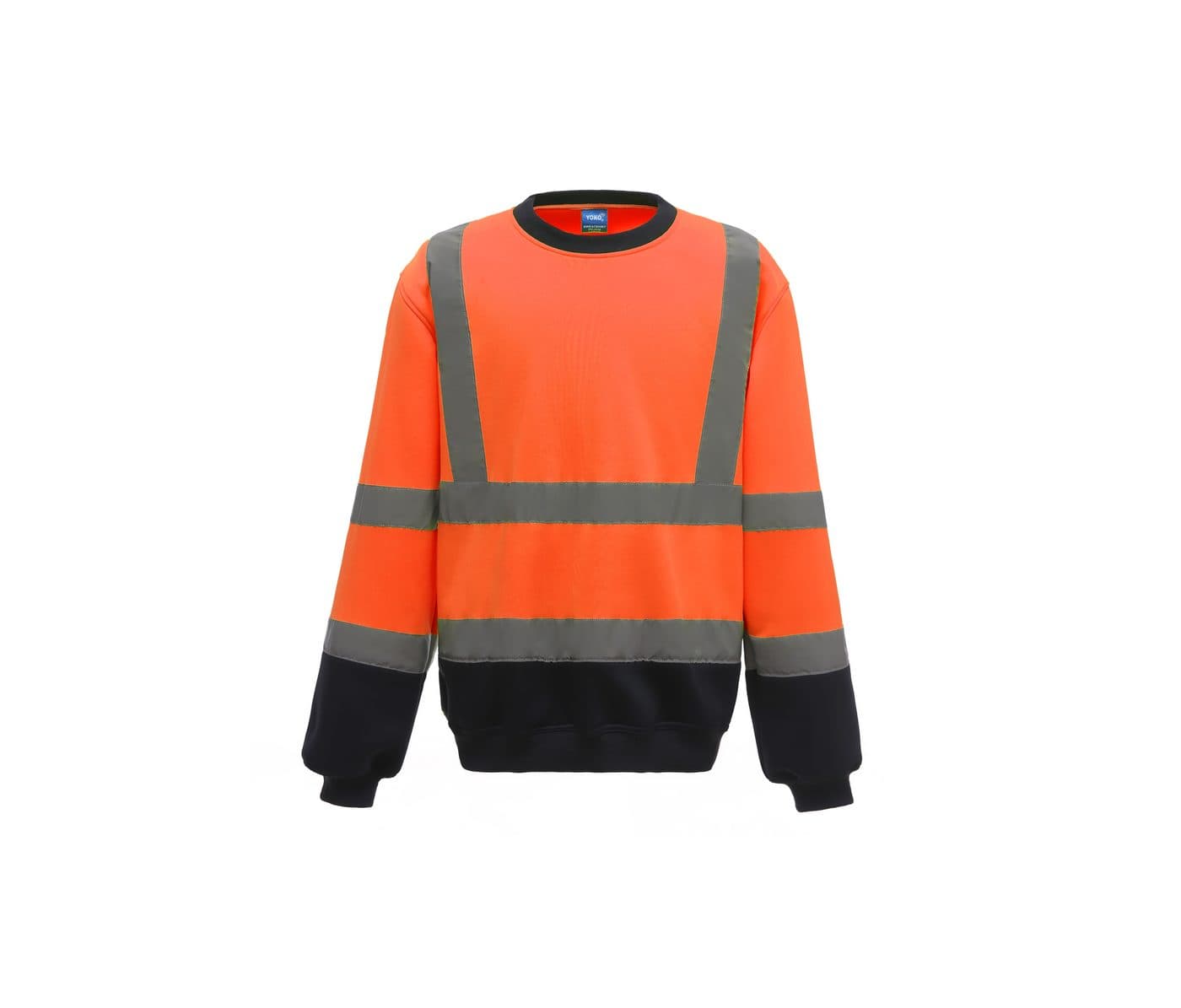 HI-VIS SWEATSHIRT coloris Orange haute visibilité / Marine