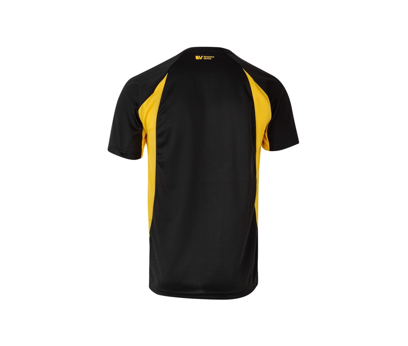 TEE-SHIRT TECHNIQUE BICOLORE coloris Noir / Jaune
