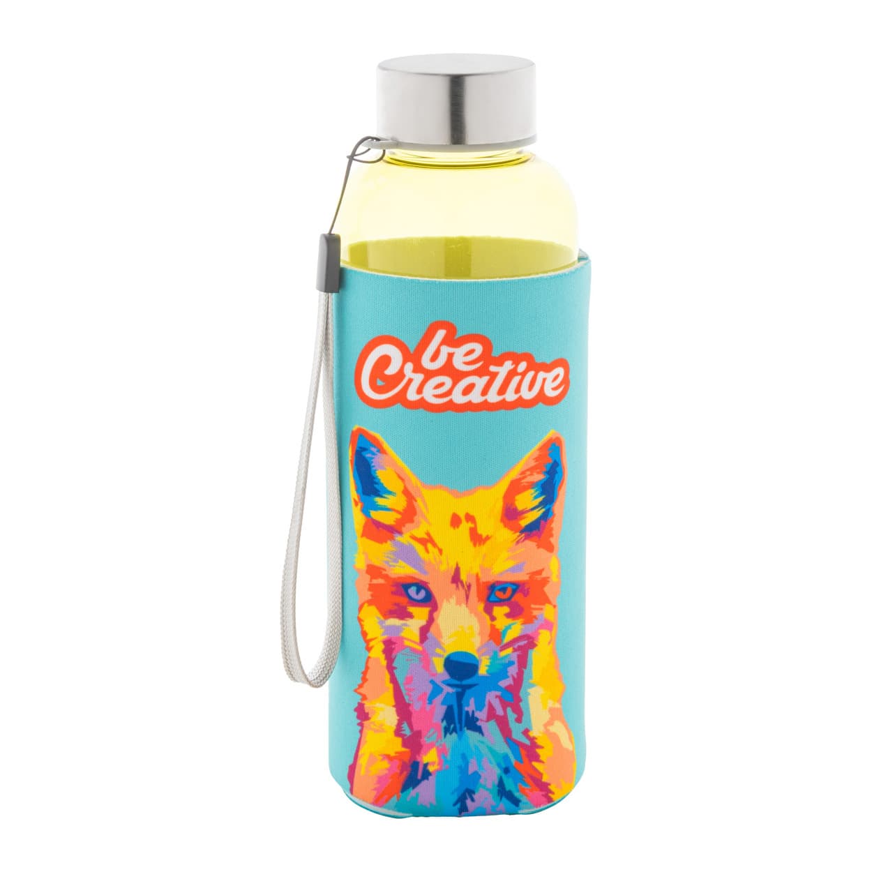 Bouteille en RPET coloris Jaune