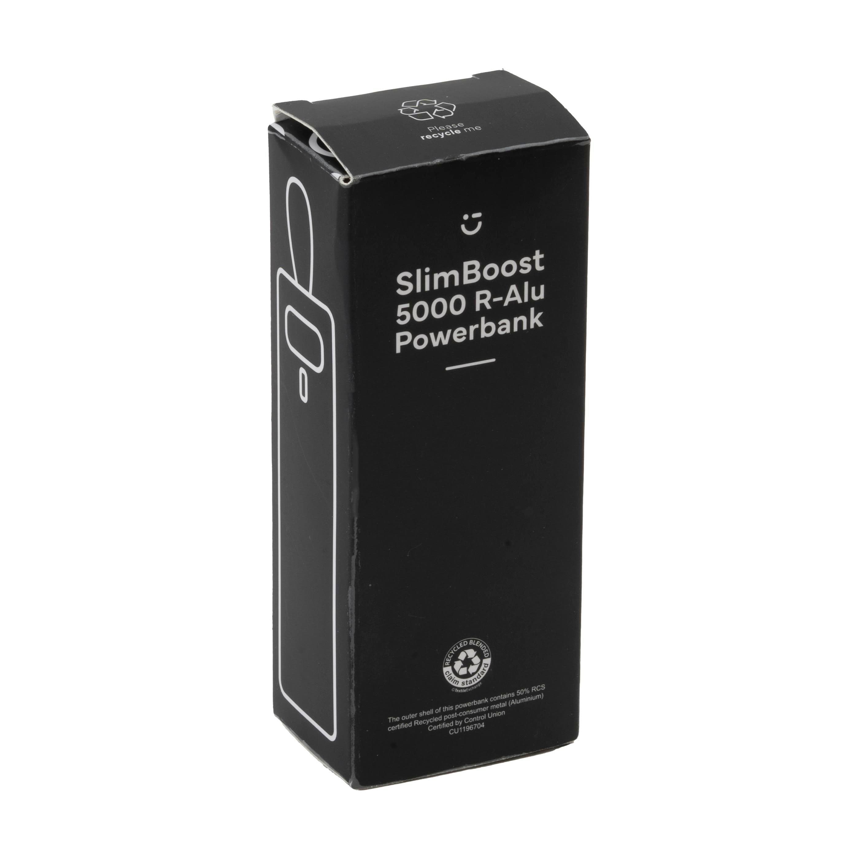 Powerbank SlimBoost 5000 RCS aluminium recyclé en situation