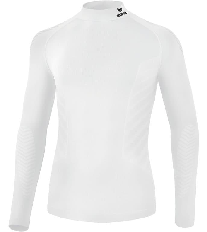 LONGSLEEVE AVEC COL MONTANT ATHLETIC coloris Blanc