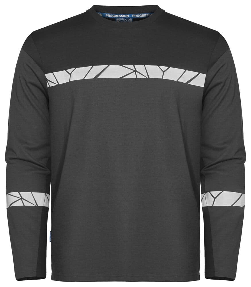 7002 T-SHIRT MANCHES LONGUES coloris Gris / Noir