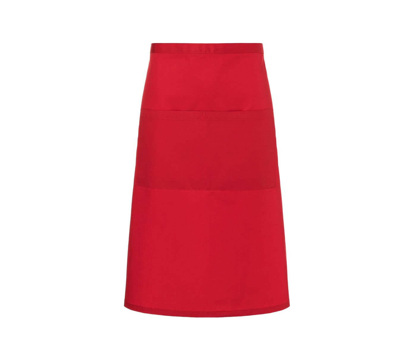 BISTRO APRON BASIC WITH POCKET coloris Rouge