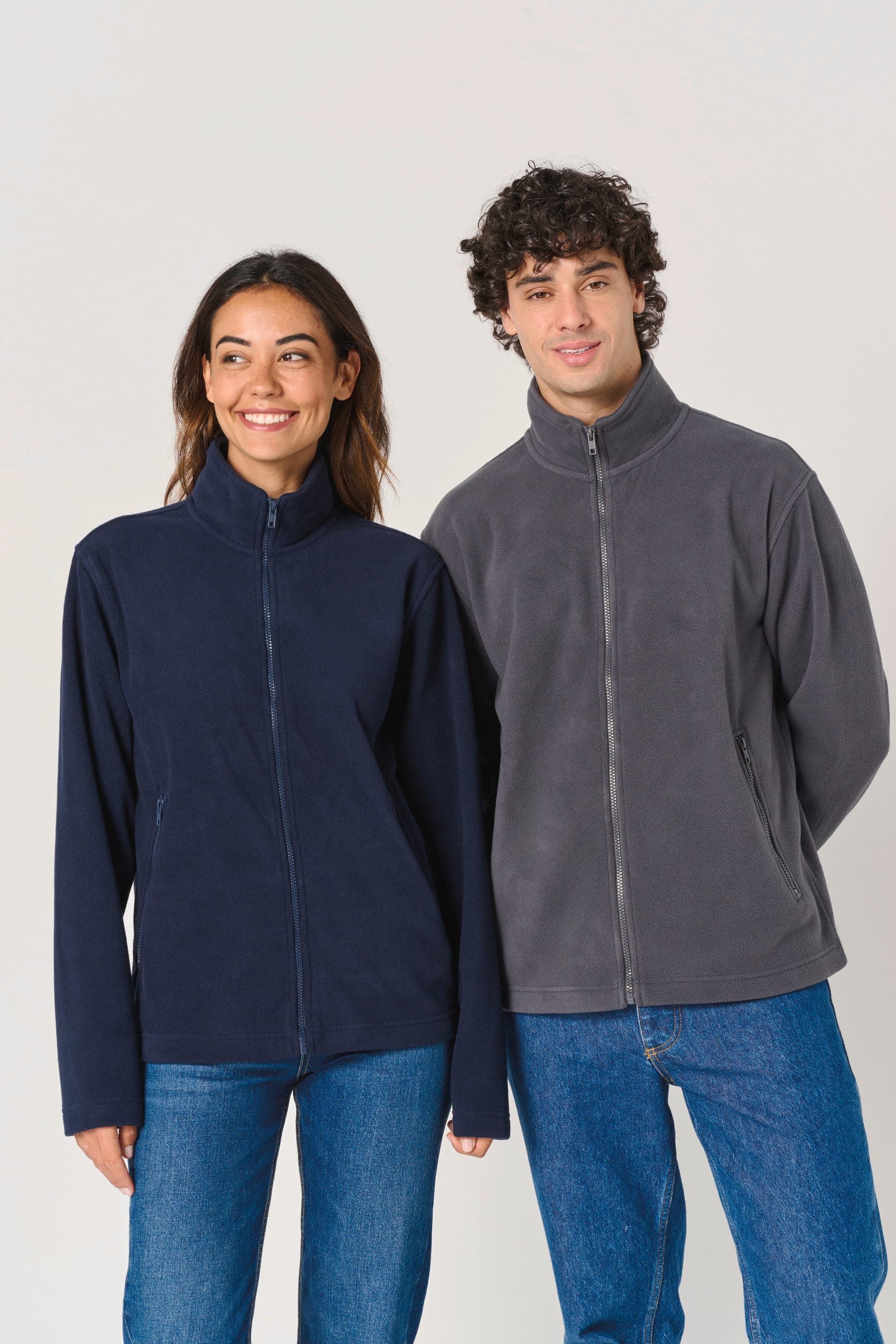 Veste polaire unisexe en situation