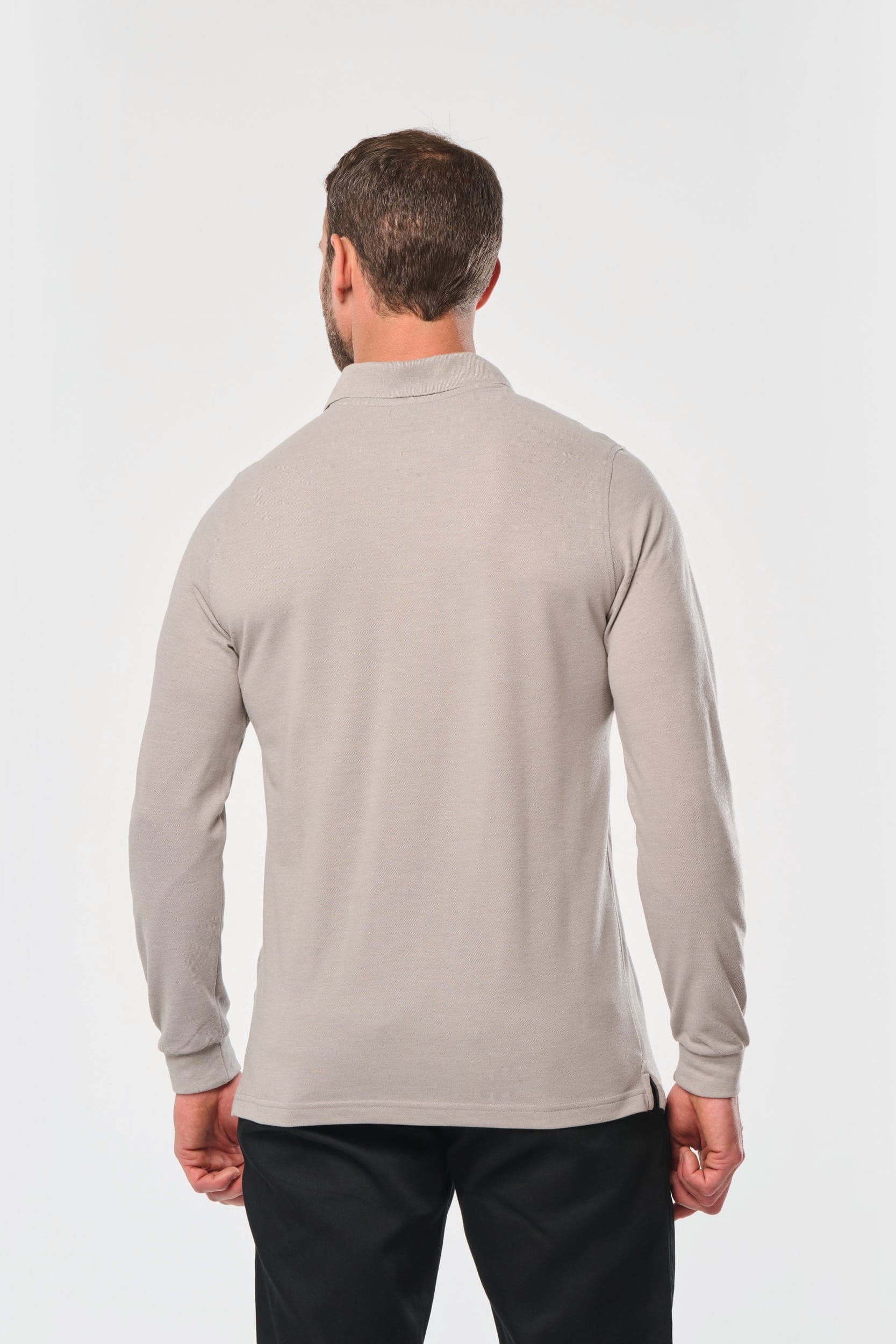 Polo manches longues homme en situation