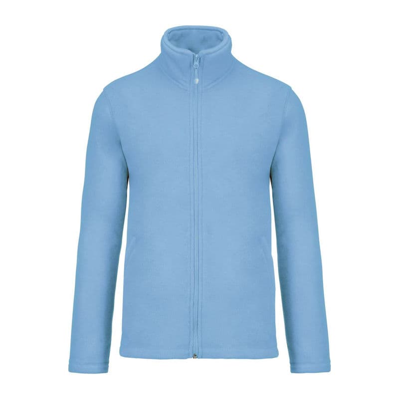 FALCO - FULL ZIP MICROFLEECE JACKET coloris Bleu ciel
