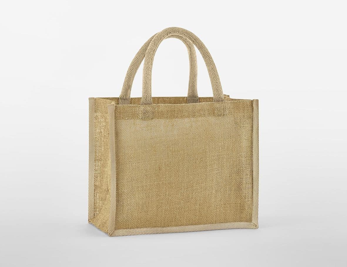 NATURAL STARCHED JUTE MIDI TOTE coloris Naturel
