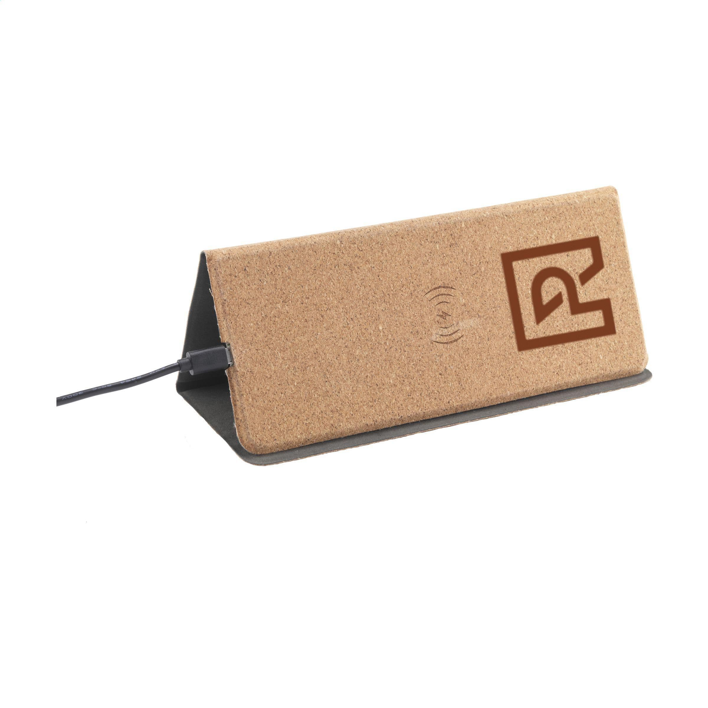 Tapis de souris Cork avec recharge sans fil en situation