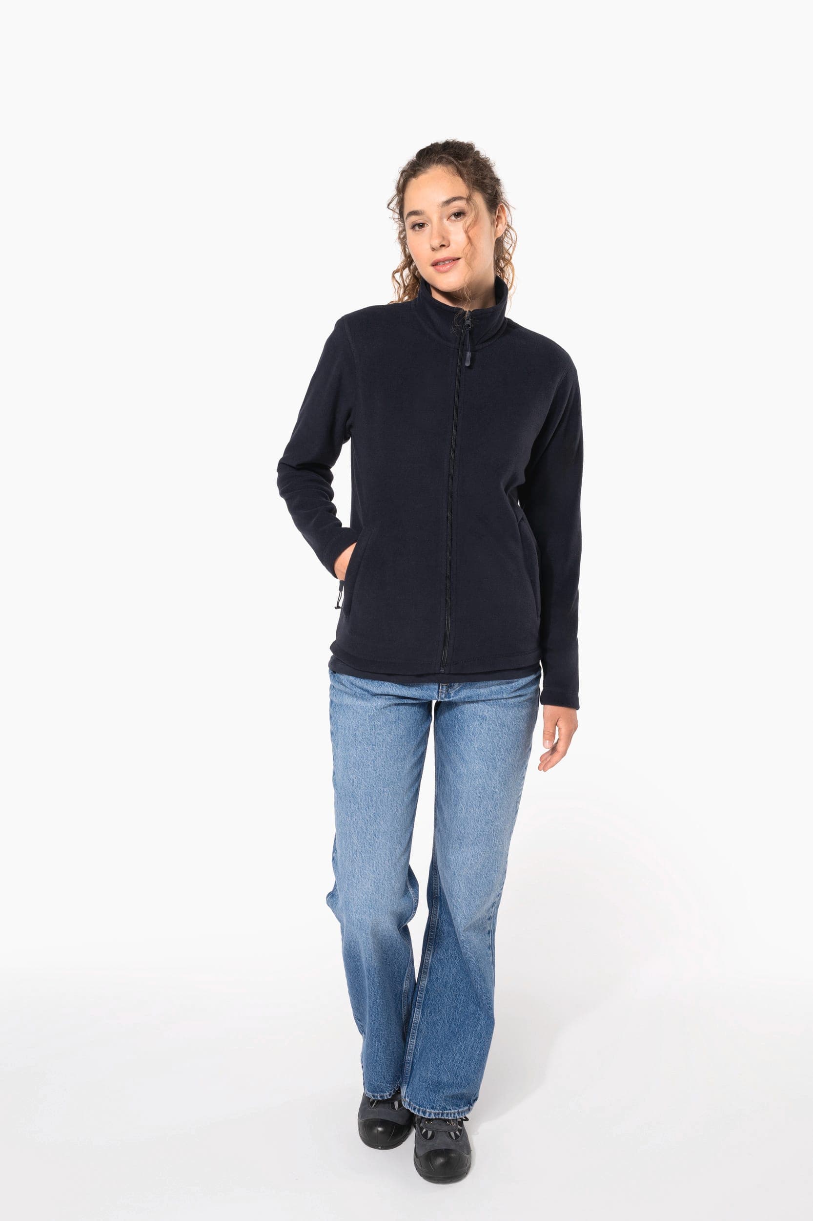 Veste micropolaire zippée unisexe en situation