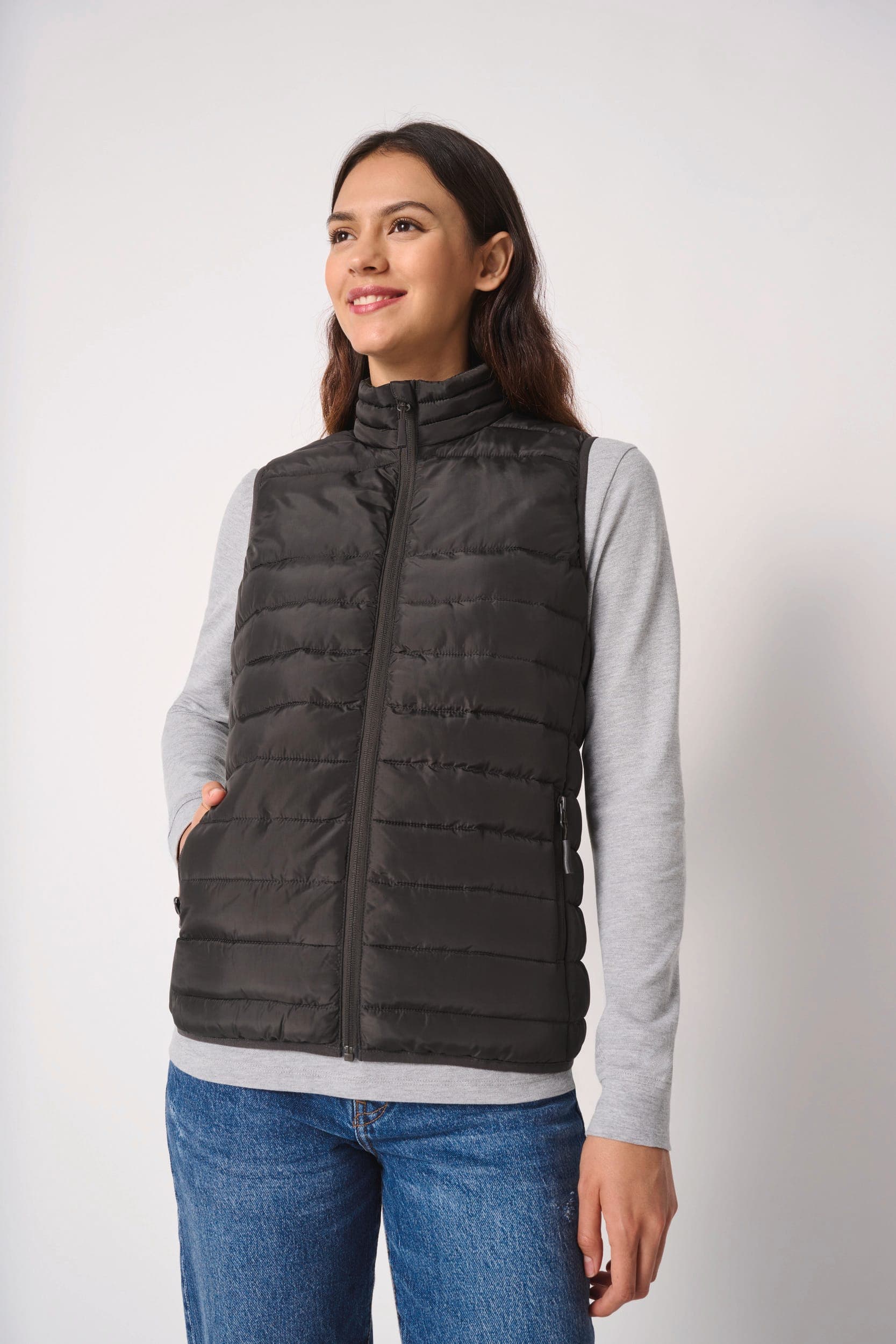 Bodywarmer matelassé femme en situation