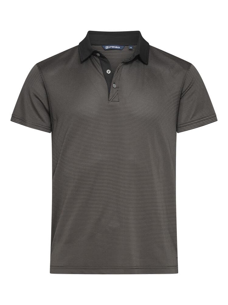 Polo Cutter & Buck Virtue rayé homme coloris Noir