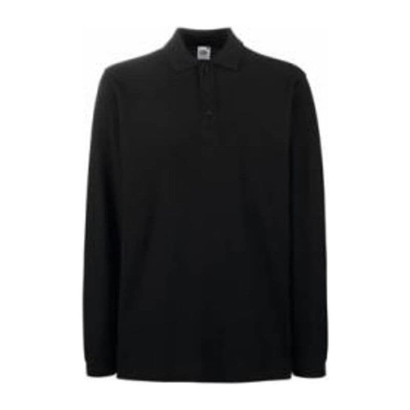 PREMIUM LONG SLEEVE POLO coloris Noir