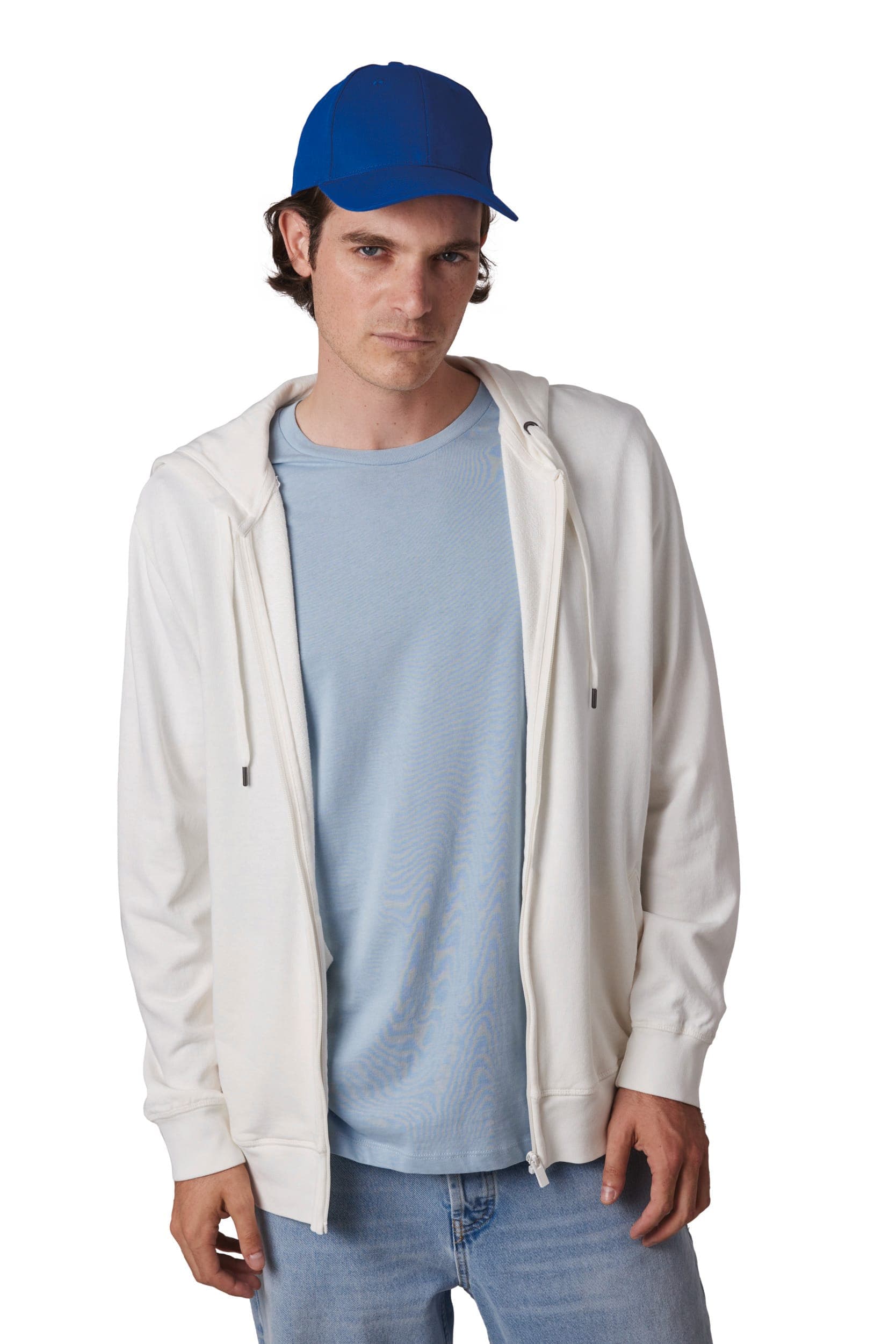 Casquette en coton et polyester recyclés K-loop tracking - 6 panneaux en situation