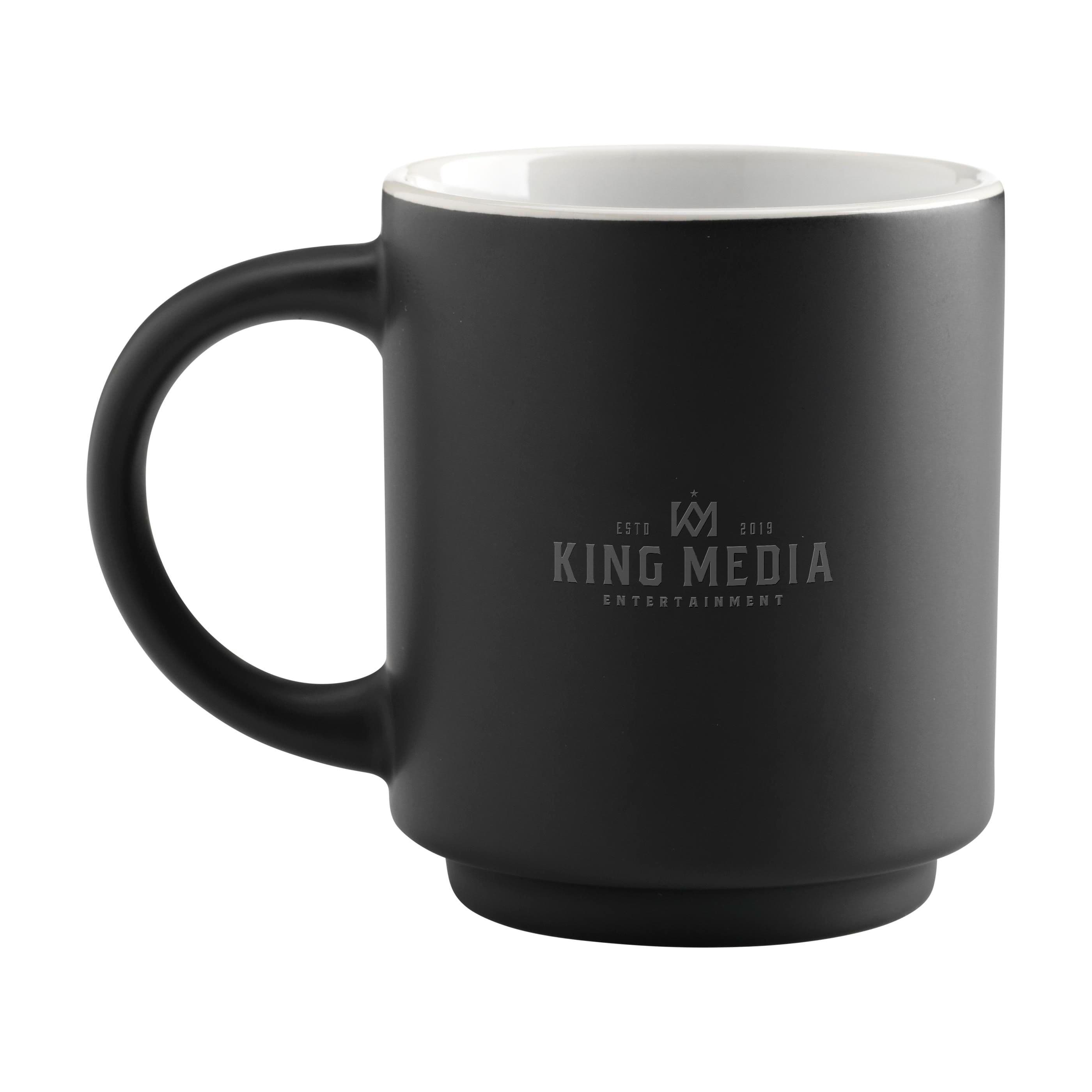 Mug Stack noir 180 ml en situation