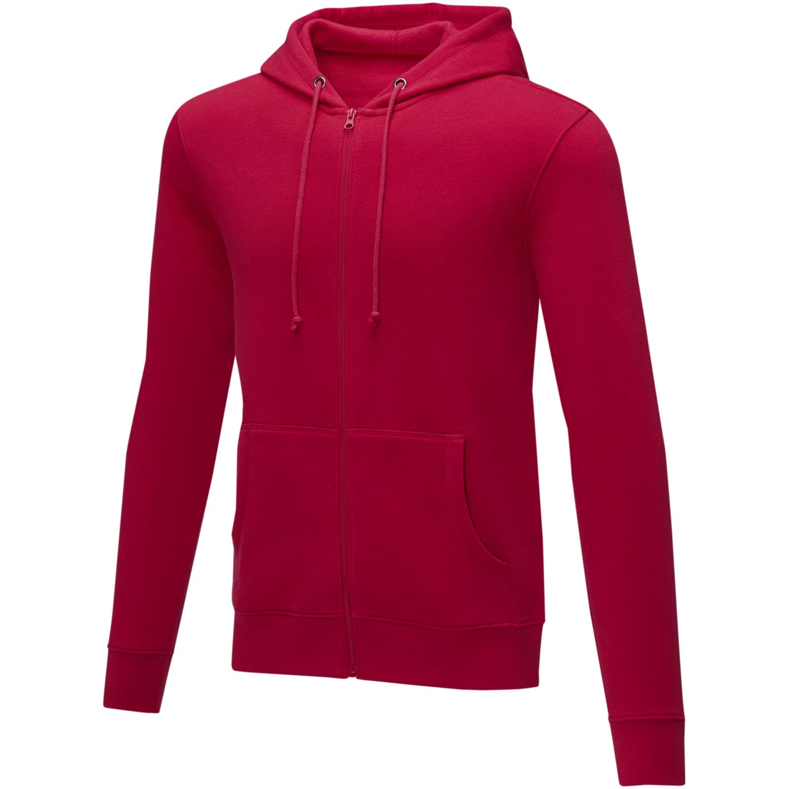 Sweat à capuche zippé de 240 g/m² Charon pour homme coloris Rouge