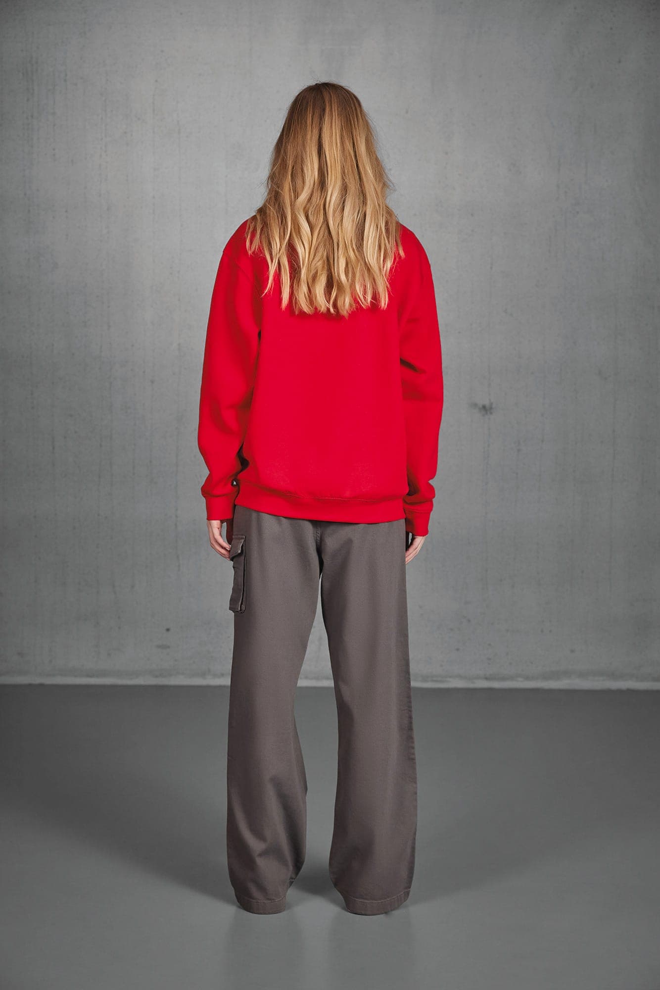 Sweat-shirt col rond en situation