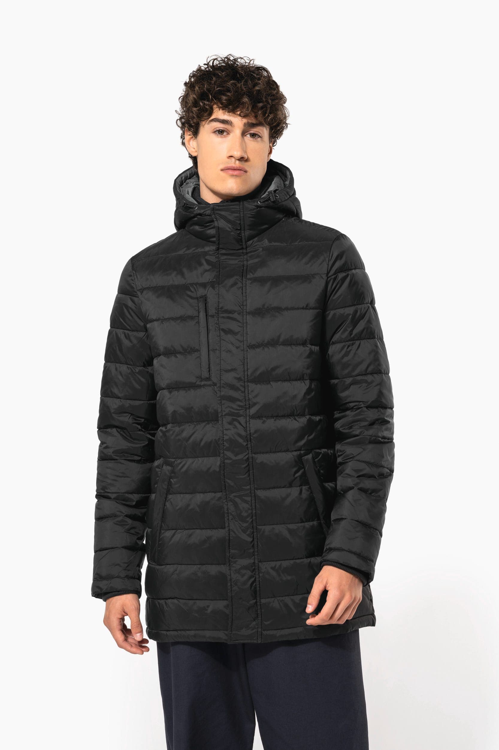 Parka doudoune légère à capuche homme