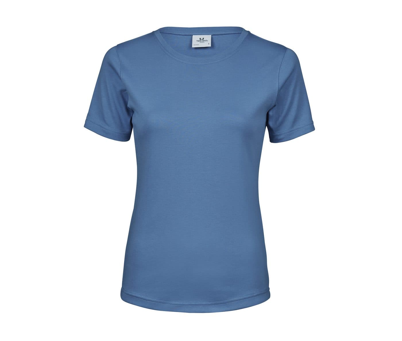 LADIES INTERLOCK TEE coloris Bleu océan