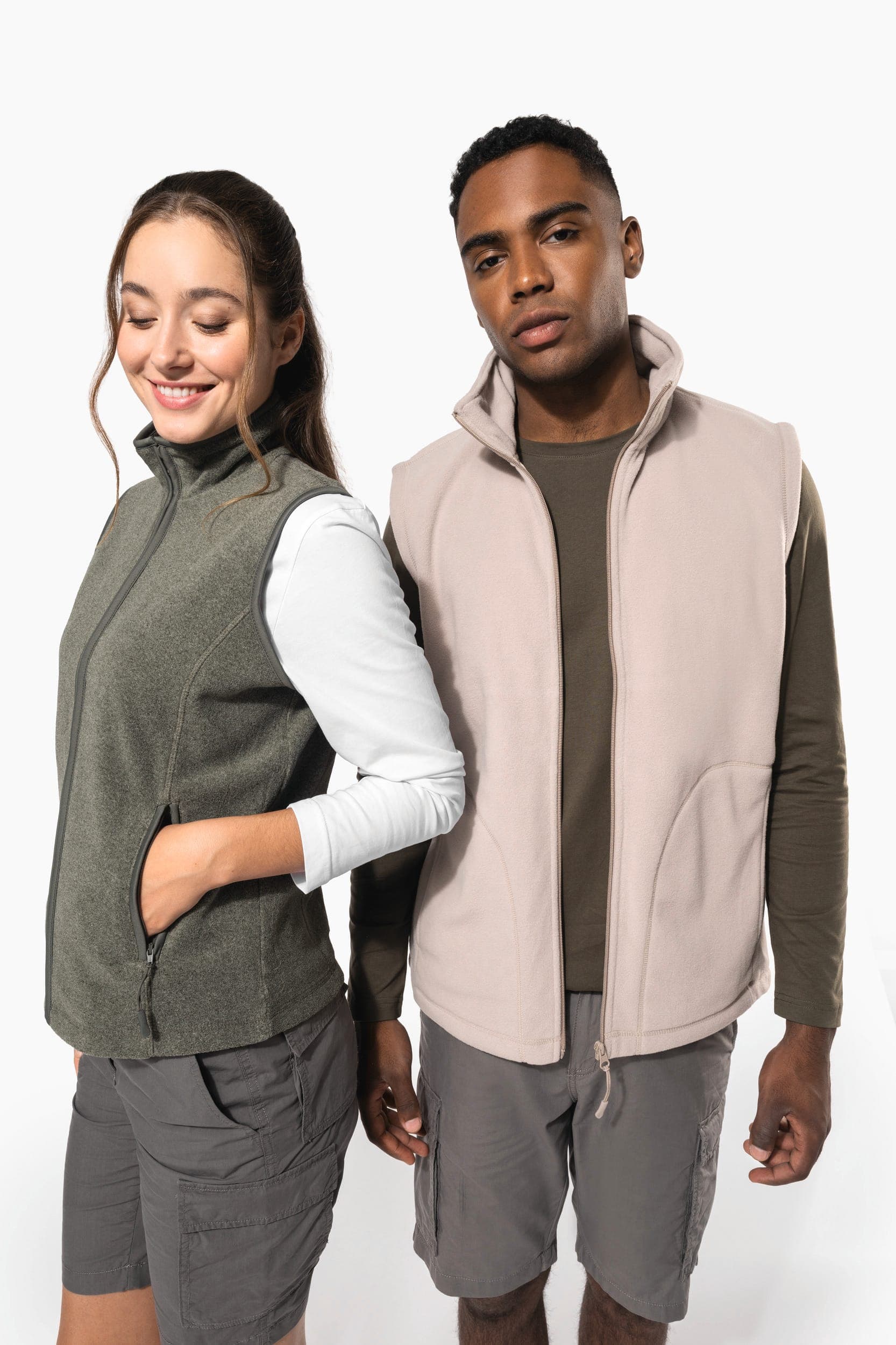 Bodywarmer micropolaire homme en situation