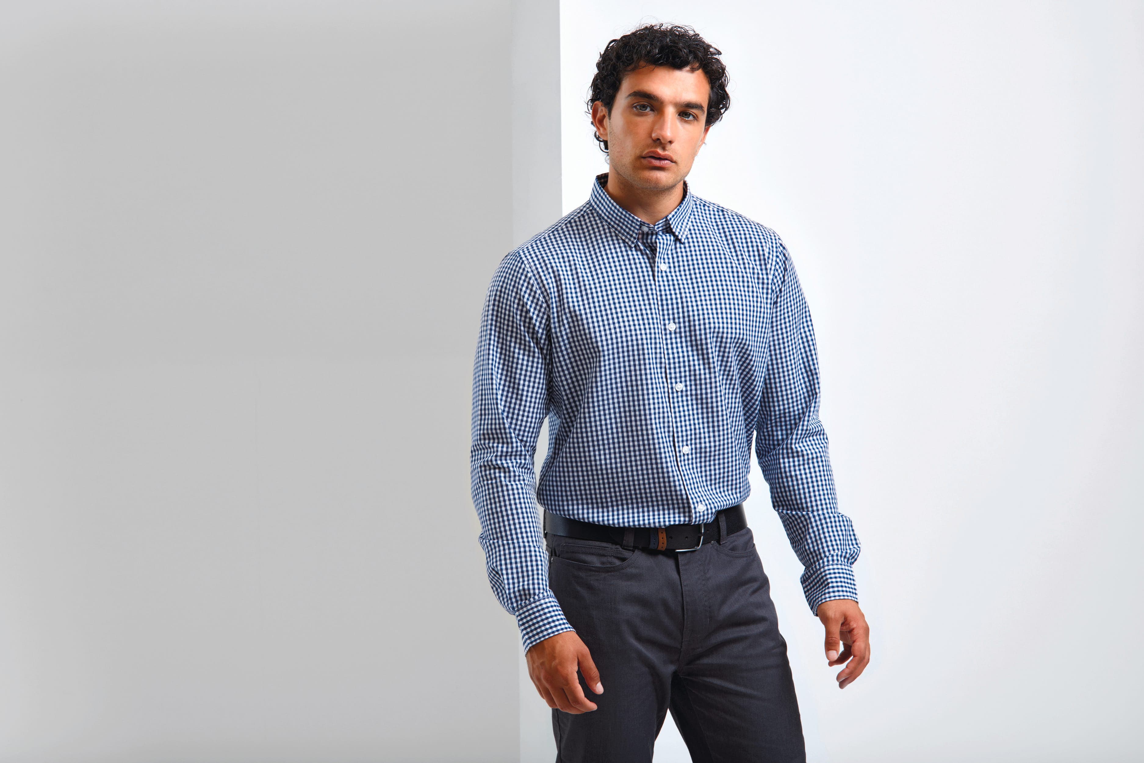 Chemise vichy gros carreaux en situation
