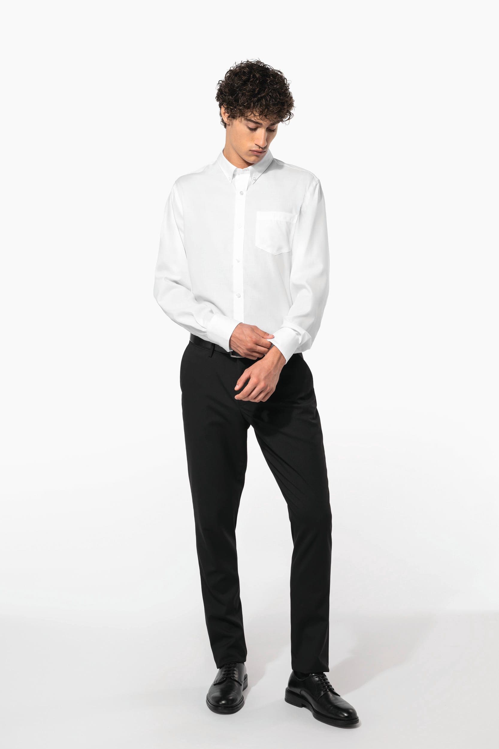 Chemise manches longues sans repassage en situation