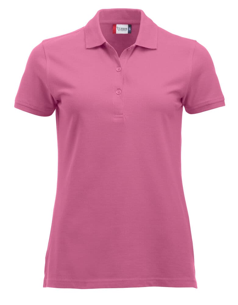 Clique Classic Marion S/S Polo coloris Rose vif