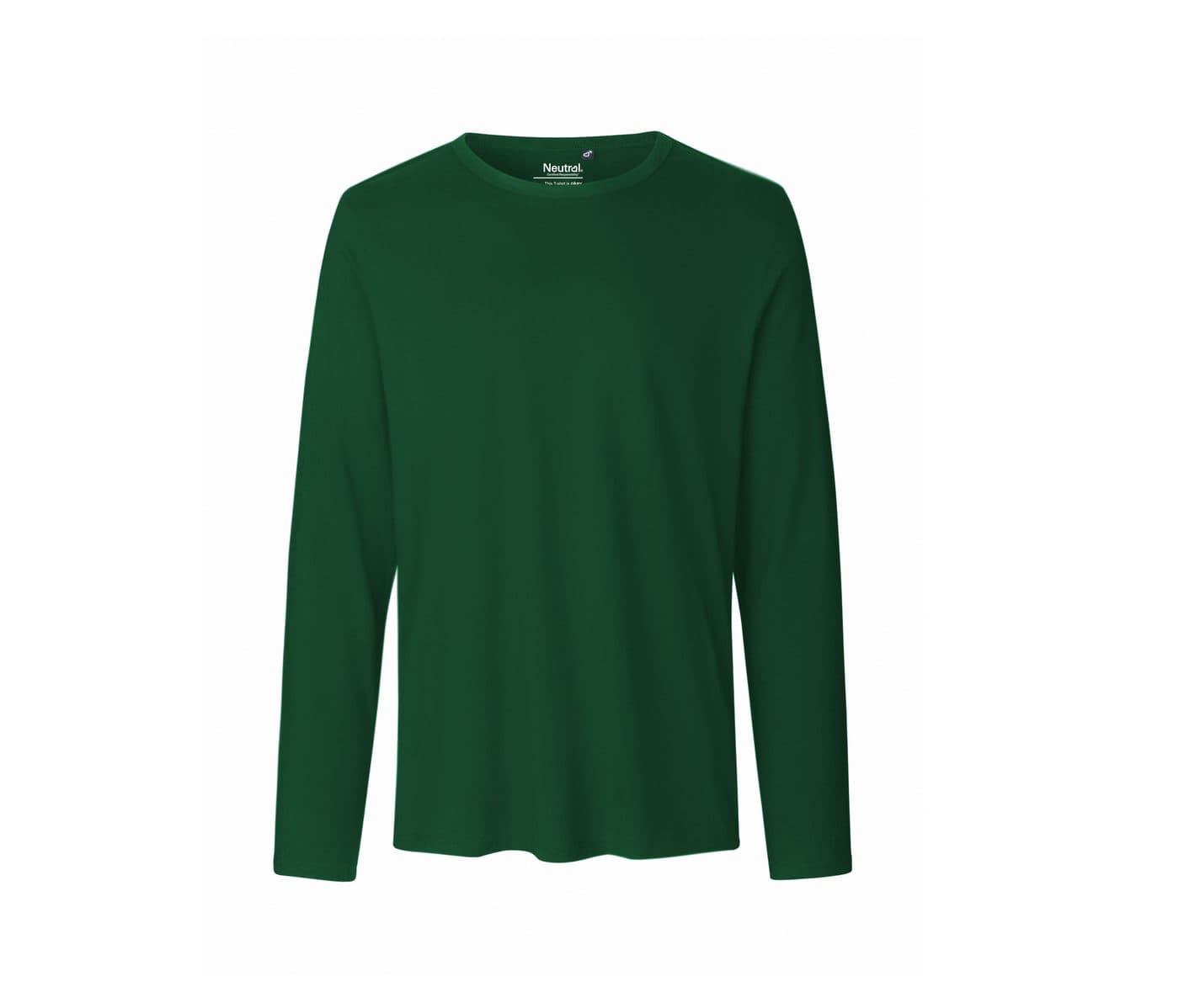 MENS LONG SLEEVE TEE-SHIRT coloris Vert bouteille