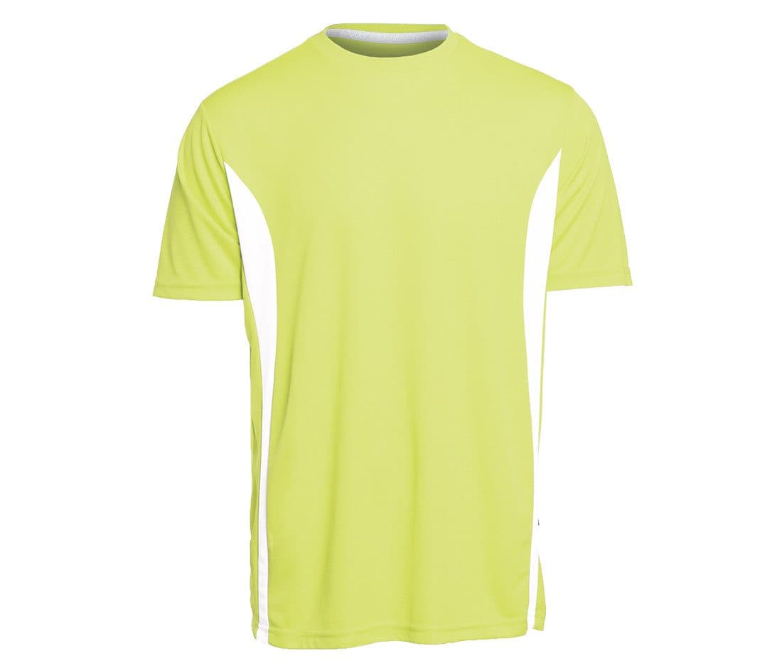 SPORT TEE coloris Vert citron clair / Blanc