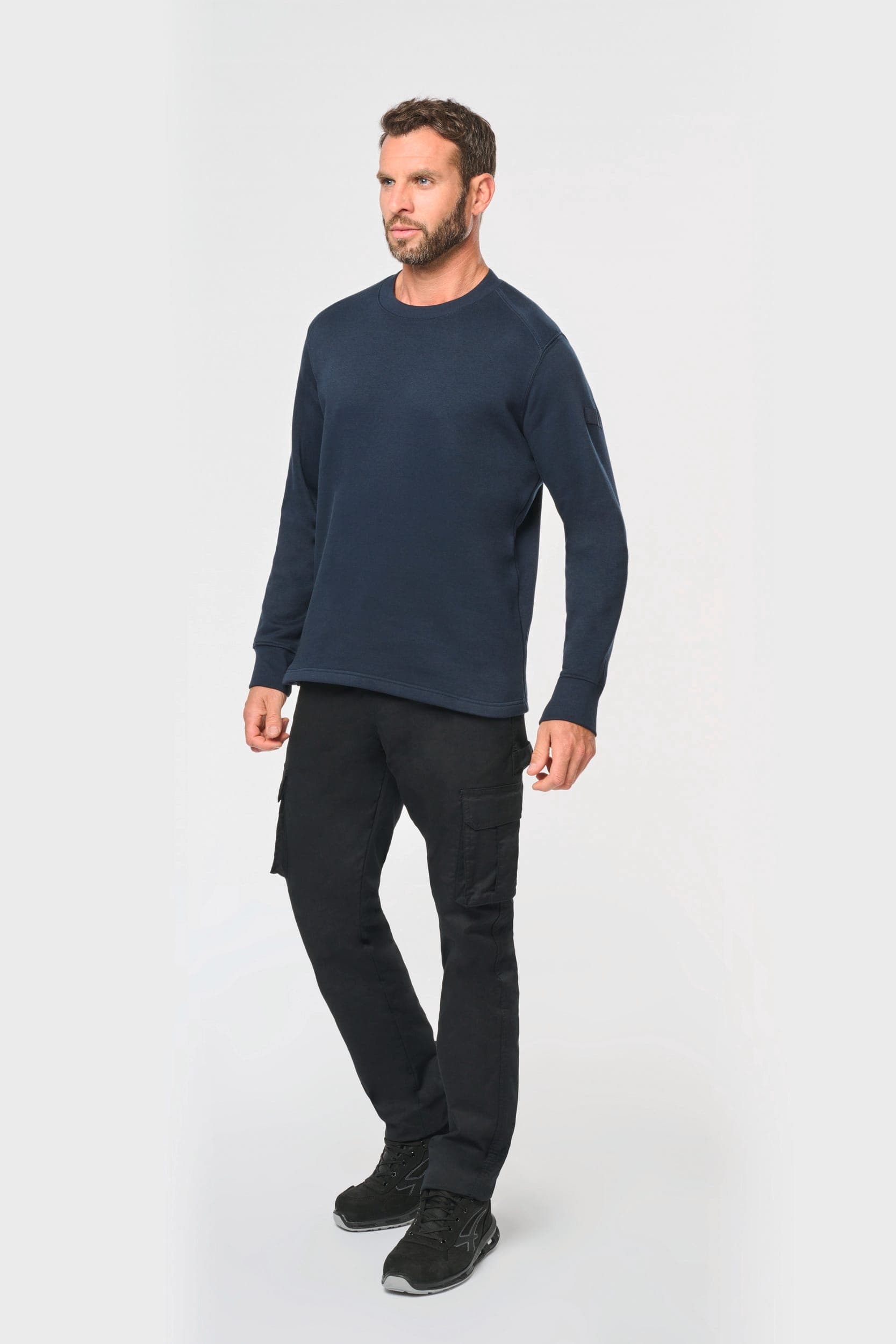 Sweat-shirt manches montées homme en situation