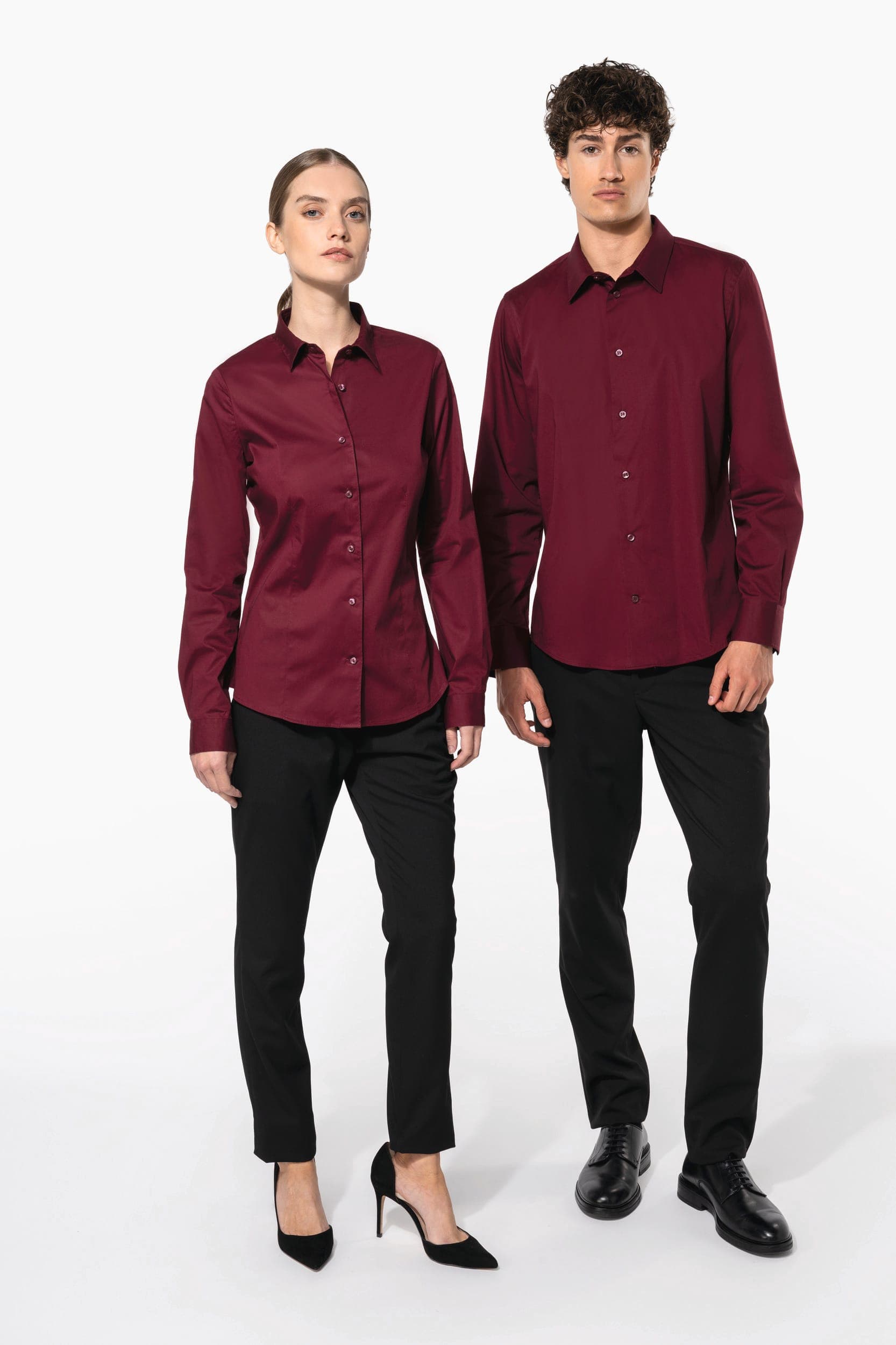 Chemise coton / élasthanne manches longues homme en situation