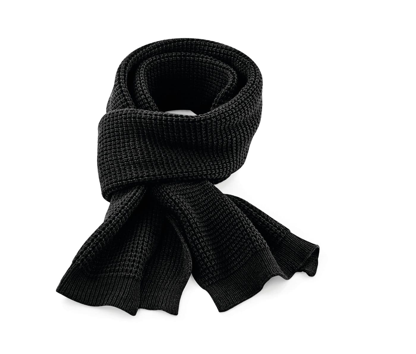 CLASSIC WAFFLE KNIT SCARF coloris Noir