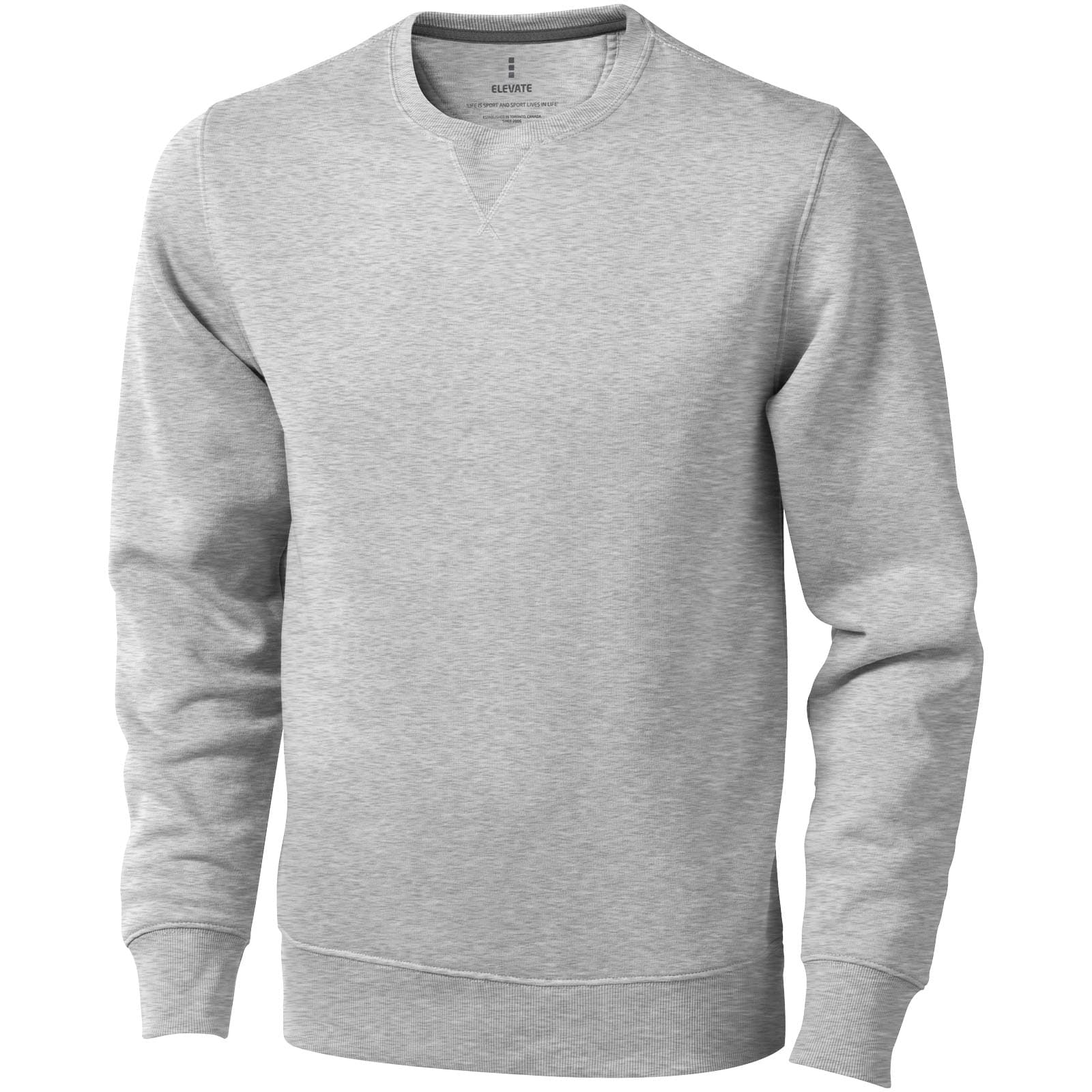 Sweat shirt ras du cou unisexe de 300 g/m² Arora coloris Gris mélangé